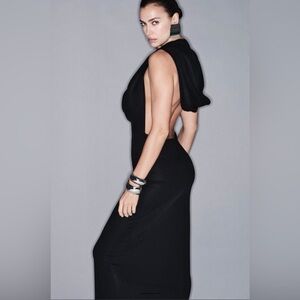 GORGEOUS ZARA NWT Open back Hooded Dress ZW Collection